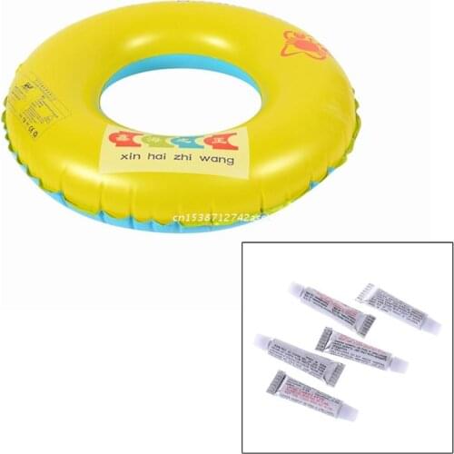 77JE 5pcs PVC Adhesive Inflatable Repair Glue Tube Patch Swimming Pool Boat Yoga Ball