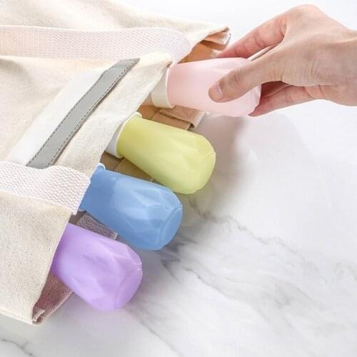 60ml Silicone Toiletries bottling Leak-Proof Refillable Lotion Containers Travel Sub-Bottling Cosmetic containers storage