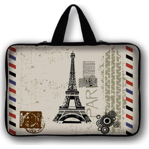 7'' Eiffel Tower Tablet Sleeve Case Laptop Bag For iPad Mini 2 3 Soft Tablet Cover 7.7 7.9 8 inch For Xiaomi Yi Asus Nexus 7