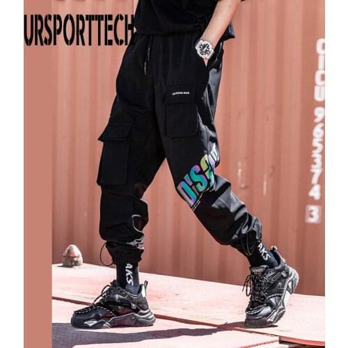 Cargo Men Pants Trousers Oversized 5XL Hip Hop Joggers Boys Pants Pockets Casual echwear Harem Streetwear Trousers Sweatpants