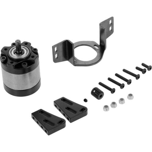 Metal Transmission Case RC Car 1:5 Gear Ratio Planetary Gearbox with Mount for 1/10 RC Crawler SCX10 RC4WD D90 Upgrade Parts