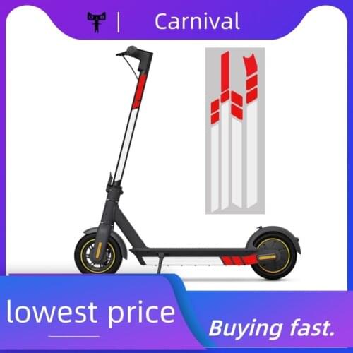 PVC Reflective Stickers For Ninebot MAX G30 Kickscooter Foldable Stickers Electric Scooter Body Decoration Warning Stickers