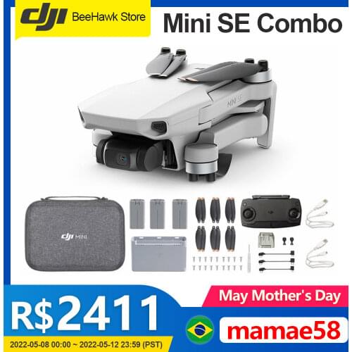 DJI Mavic Mini SE Camera Drone Model MT2SS5 3 Axis Stabilization 2.7K HD Video MAX Level 5 Wind Resistance 4 Km Transmission