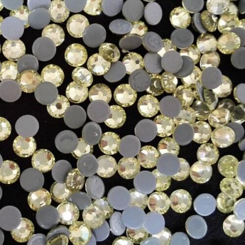 Hot fix pedrier in size 4mm ss16 jonquil shiny crystal stone ;hot fix rhinestone in 6A quality for sports wearing decor