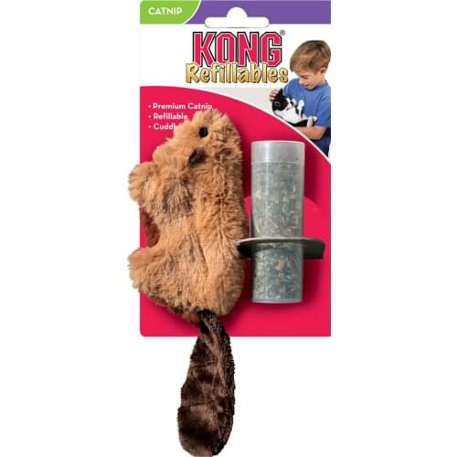 KONG Refillable Beaver Catnip Cat Toy