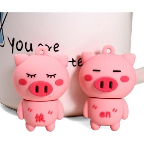 JASTER Cartoon 64GB piggy USB flash drive 4GB 8GB 16GB 32GB 64GB Pendrive USB 2.0 pen drive U disck