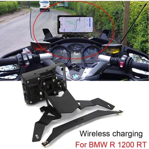 New Motorcycle For BMW R 1200 RT -2009 R1200RT 2010-2013 Navigation Bracket GPS Navigator USB Charging Phone Holder 2014-2019