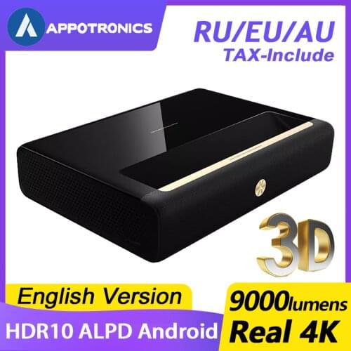 WEMAX A300 Laser Projector 4K Android TV 3840 x 2160 3D Beamer Full HD Ultra Short Throw 9000Lumen 250nit 4000:1 HDR Home