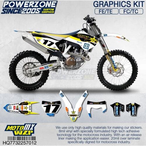Customized Team Graphics Backgrounds Decals Custom Stickers Kit For Husqvarna 2014-15 TC FC TX FX FS 2014-16 TE FE 125-450c 012