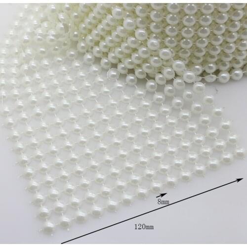 New Hot Cheap Prices 8mm Pearl Mesh 1 Yard Wedding Home Party Cake Decoarion Candle Accessories