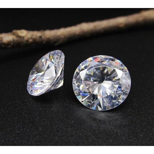 Wholesale Factory Directly AAAAA Cubic Zirconia White Round Brillant Star Cut 1mm to 6mm Loose CZ Stone