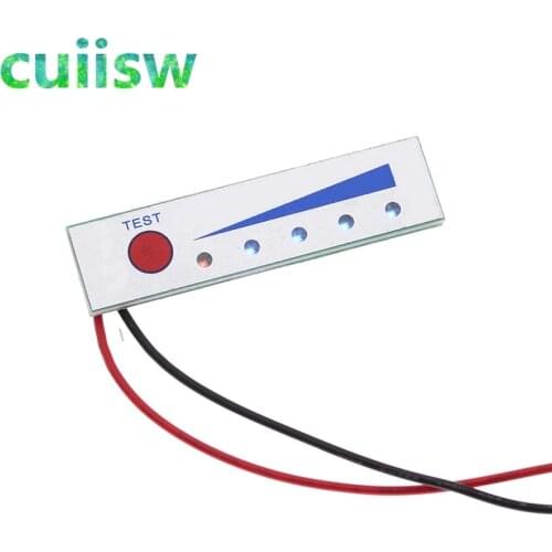 Lithium battery power display board 12V power indicator battery indicator board level 5 power display