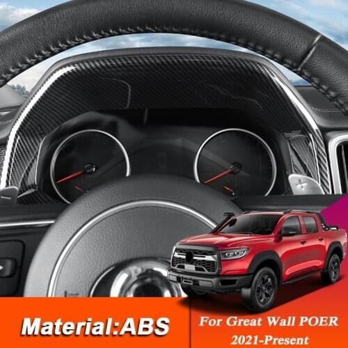 Car Styling Sticker For Great Wall POER Connon 2021-Present Interior Dashboard Frame Sequins Trim Sequin Auto Accessories