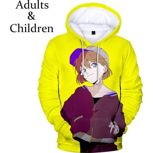 So Cute prined 3D Detective Conan Hoodies Men Women New Animation Boys Girls Sweatshirt pullovers 3D Detective Conan Kids Hoodie