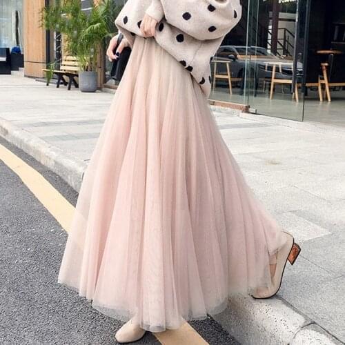 Woman Skirts Spring Summer Skirt Womens Tulle Skirt Pettiskirt Skirt Mujer Faldas Saias Mulher