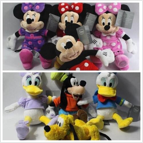 1piece 30-35cm minnie mouse mickey mouse pluto dog goofy donald duck plush Toys Stuffed Animals toy soft toys kids toys
