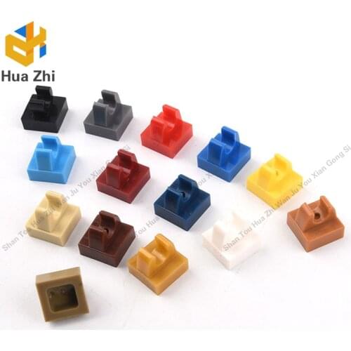 10PCS 2555 Tile Special 1 x 1 with Clip and Straight TipsBuilding Blocks Parts MOC DIY Education Build Toys Brick