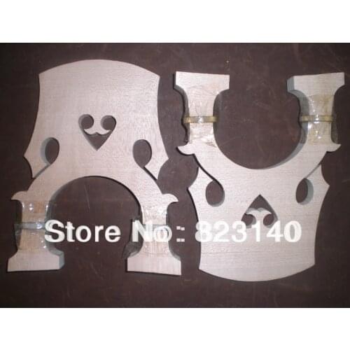 2 PCs of Double Bass Bridge (1 PC of 3/4 and 1 PC of 4/4), Adjustable double bass bridge