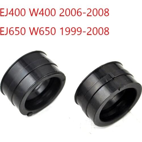 2pc Motorcycle Carburetor Carb Intake Manifold Joint Boot for Kawasaki W400 EJ400 2006-2008 W650 EJ650 1999-2008 W 400 W 650
