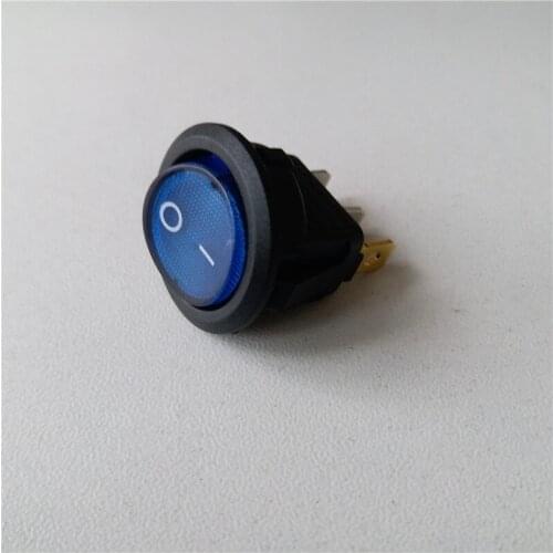 25pcs rocker switch 250V 6A Round Rocker Switch Square down 12V/220V light switch KCD1-105N 3 pin 2 gear switch ON-NO