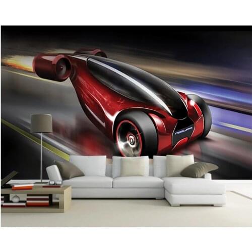 Custom photo 3d wallpaper Cool texture hand drawn concept sports car room home decor 3d wall murals wallpaper for walls 3 d