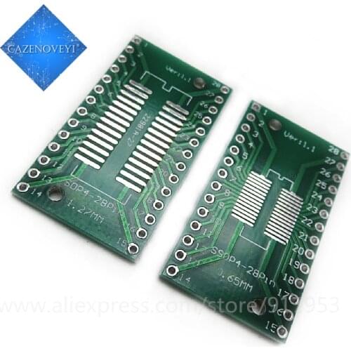 5pcs/lot TSSOP28 SSOP28 SOP28 to DIP28 Transfer Board DIP Pin Board Pitch Adapter In Stock