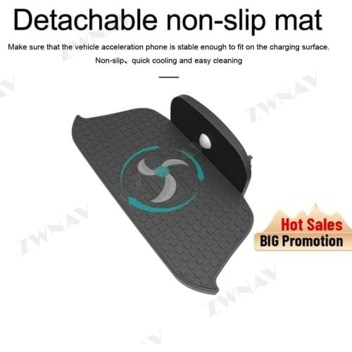 QI car Fast wireleess charger for BMW MINI F55 / F56 2017 2018 2019 Intelligent Infrared Fast Wireless Charging Car Phone Holder