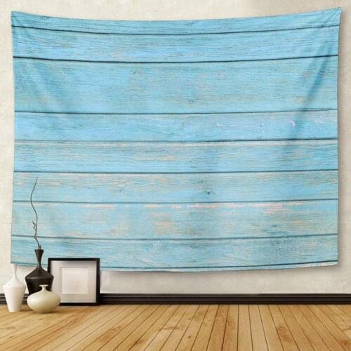 Plank The Old Blue Wood Natural Patterns Wooden Board Tapestry Wall Hanging for Living Room Bedroom Dorm 50x60 inches