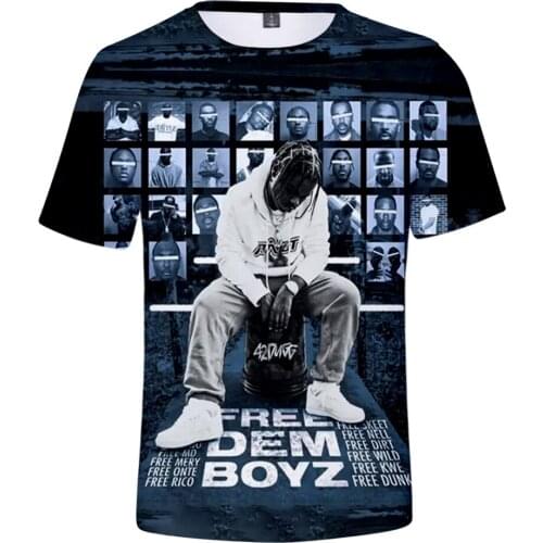 42 Dugg 3D Print Spring Summer Preppy Men/Women Street Clothes T-shirt Streetwear HIP HOP Punk Streetwear style