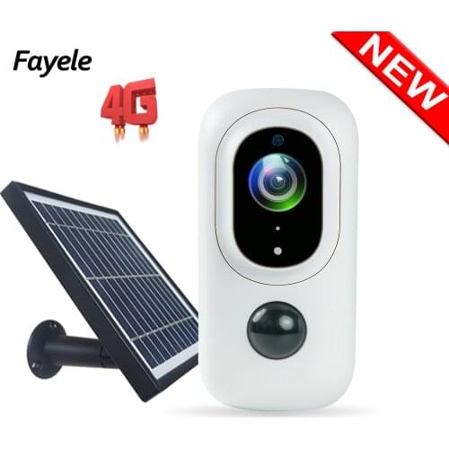 Home Security MINI 4G SIM Card 1080P WIFI IP Camera 3W Solar Panel Battery PIR Detection Camera Security Monitor 2 Way Audio SD