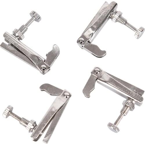 IRIN 4 pcs Copper Nickel Alloy Silver Violin Fine Tuners Spinner String Adjuster Violin Accessories Part Fit 3/4 & 4/4 Violin