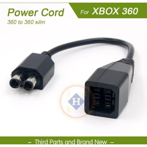 Converter For Xbox 360 Slim to Fat Power Supply AC Adapter Power Cable Lead