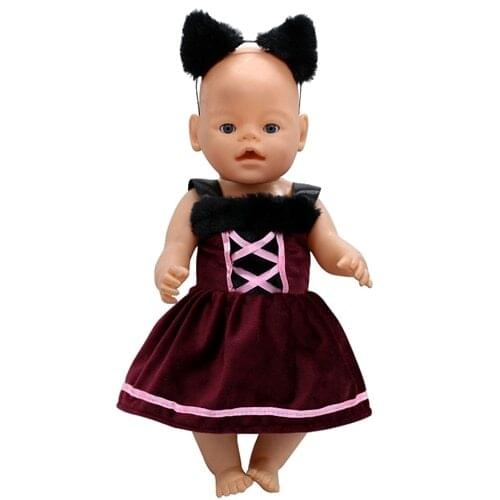 Dolls & Accessories Doll Clothes Dress Fit 18 Inch American&43 CM Reborn Baby Dolls OG Girl Doll Russia Doll DIY Gift`s Toy