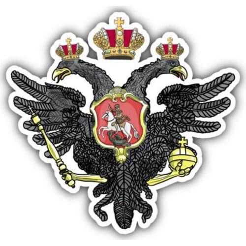 Hot Car Sticker Coat of Arms Russian Styling Eagle Accessories Vinyl Car Styling Cover Scratches Motorcycl PVC 11CM*10CM