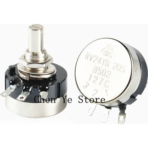 100% NEW RV24YN20S B201 B501 B102 B202 B502 B103 B203 B503 B104 B204 B254 B504 B105 500 ohm 10K 20K 50K 200K ohm Potentiometer