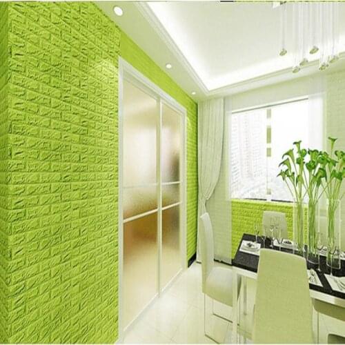 New 70cmX77cm PE Form 3D Stickers Living Room Brick Pattern Wall Paper Stickie Kids Bedroom Home Decor Self Adhesive Wallpaper