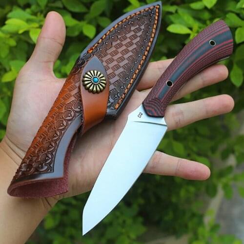 Fixed Blade Knife High hardness D2 steel blade G10 handle sharp outdoor straight knife tactical knife camping defense EDC tool