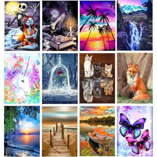 Ghost Bride Unicorn 5D Diamond Painting Kit Diamond Stitch Embroidery Full Drill Art Picture of Rhinestones Gift Home Decoration