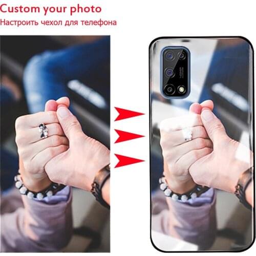 DIY Custom Phone Case for Realme Narzo 30 Pro 5G RMX2117 realme Q2 Photo Cover Custom Tempered Glass Customized