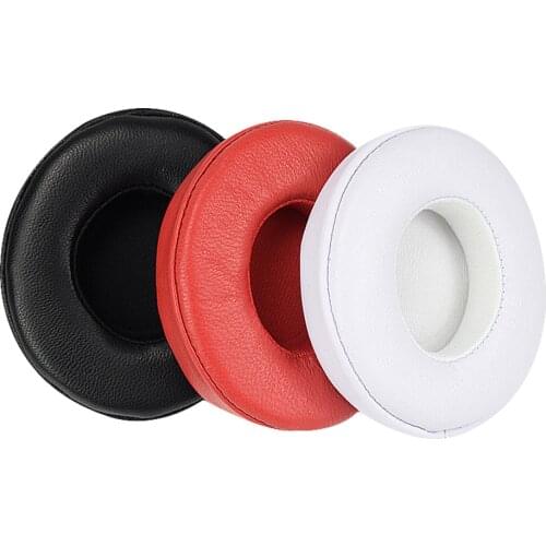 Sheepskin Leather Memory Foam Replacement Ear Pads Cups for Beats by Solo2 Solo 2.0 Wireless Bluetooth Headphones