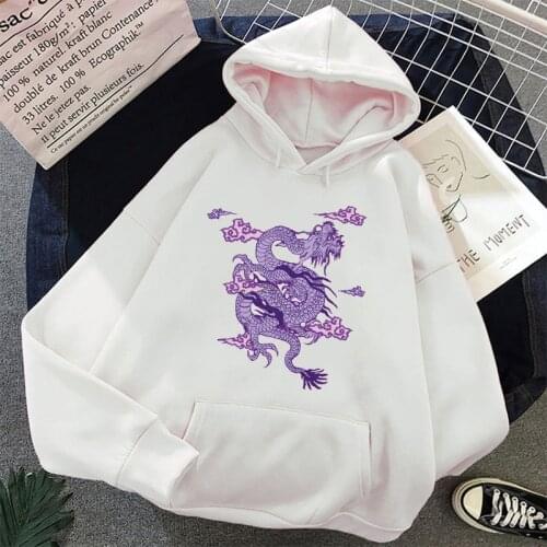 Dragon Print Hoodies Unisex Women and men sweatshirt Hoodie Cute Hip hop Ullzang Harajuku Korean Funny punk top dropshipping