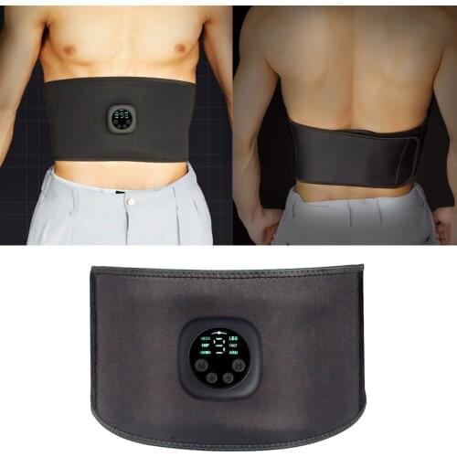 EMS Abs Trainer Belt Weight Loss Gym Muscle Toning Workout Machine for Men Women Portable Muscle Trainer Abdominal Toning Belt