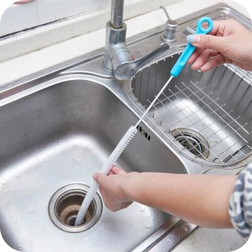 Sink Cleaning Rod Sewer Dredging Device Pipe Hair Dredging Cleaning Tool Sink Drain Prevent Sink Brush Hair Cleaning Brush