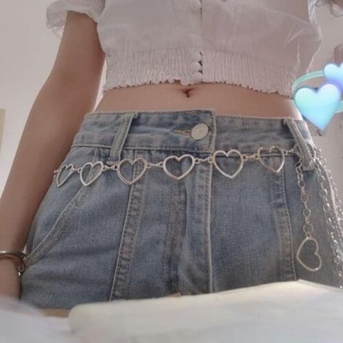105cm Waistband Pants Classic Waist Chain Love Heart Hollow Girdle For Women Hip Hop Style Fashion Fine Waist Belts 2020 Trendy