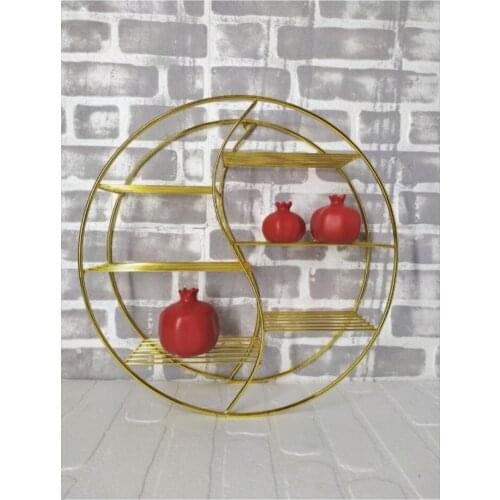 Gold Decorative S Rack bookshelf bathroom rack kitchen rack wall rack
