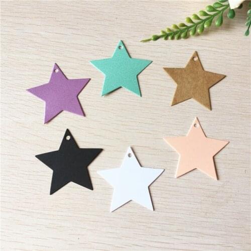 100Pcs Heart/Lace/Star Shape Kraft Tags Greeting Cards Hang On Gift Boxes/Bags Wedding Party Gift Label Blank Luggage Note Tags