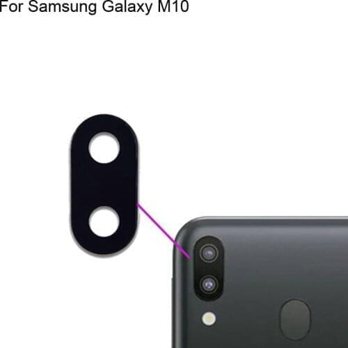 2PCSHigh quality For Samsung Galaxy M10 Back Rear Camera Glass Lens test good For Samsung Galaxy M 10 Replacement Parts SM-M105F