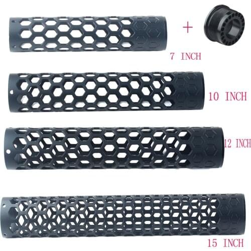 7" 10" 12" 15" AR15 Aluminum Free Floating Handguard Tube Hollow Out Light Weight Handgaurd Hunting Accessory