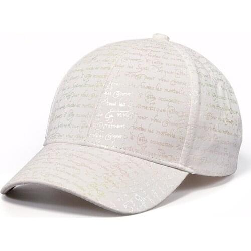Baseball Cap Men Summer Sun Beach Dad Hat Women Shining Letters Curved Bill Breathable Adjustable Sports Accessory For Teenagers