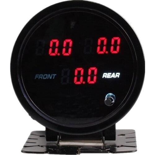 2" Inch 52mm Digital Car Air Suspension Pressure Gauge PSI Bar Meter with 1/8 NPT Sensors For Custom Air Ride lift Suspension